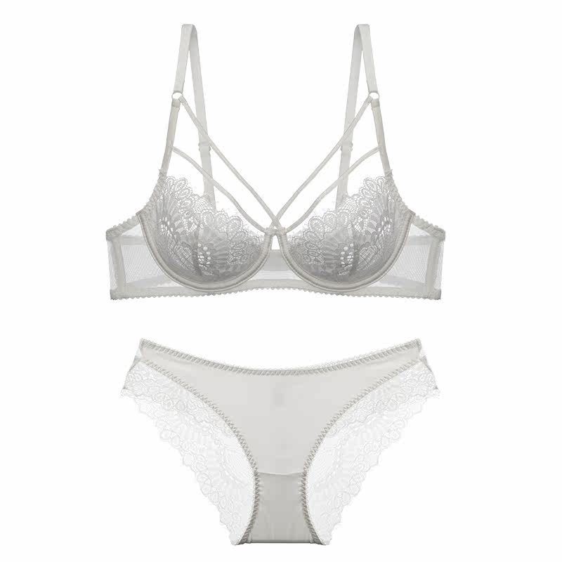 薄款大胸显小白色性感蕾丝超薄胸罩 dxtoxs文胸