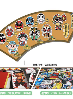 幼儿园了解古人非遗中国传统文化制作工艺环创手工布置装饰墙贴纸