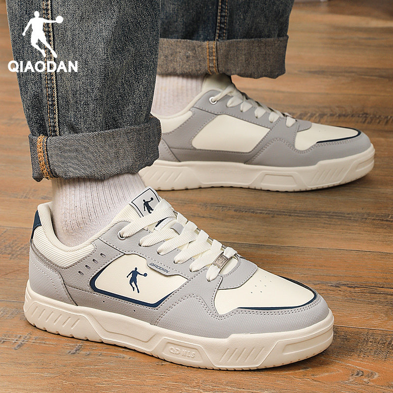 乔丹运动鞋男鞋2026新款春季皮面百搭小白鞋正品男士轻便低帮板鞋,淘宝优惠券,粉丝福利购,淘宝优惠卷