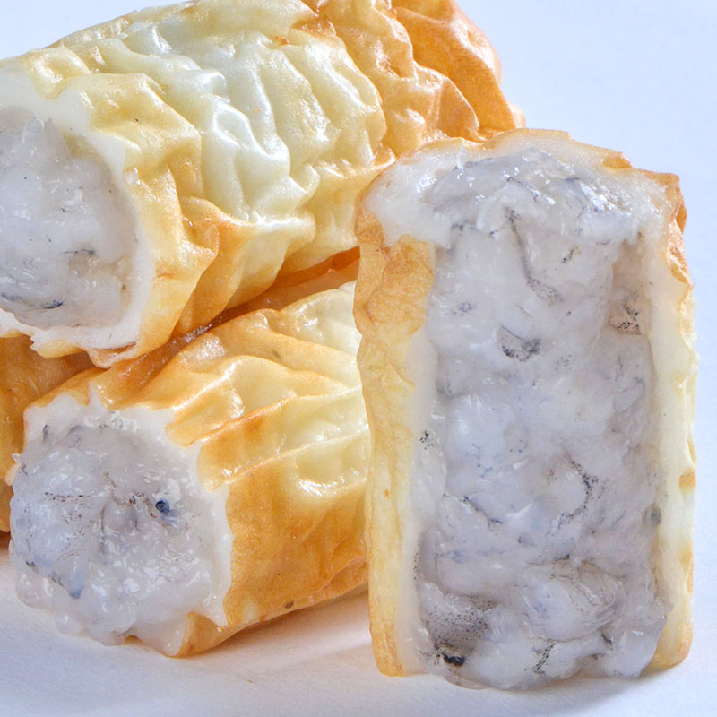 鲜美来 日式鳕鱼虾滑148g 夹心竹轮卷虾滑 火锅 烧烤 关东煮 豆捞