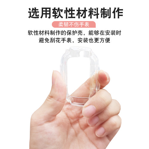 适用小天才电话手表Q3/U5/D5/N5保护壳限量版航天版保护套透明保护壳防摔表套钢化膜屏幕保护膜贴膜配件通用 - 图2