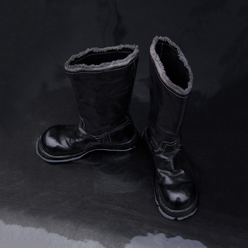 Le' Murmure 意大利原胚重工水洗马皮 宽筒马靴 高筒靴做旧骑士靴,淘宝优惠券,粉丝福利购,淘宝优惠卷