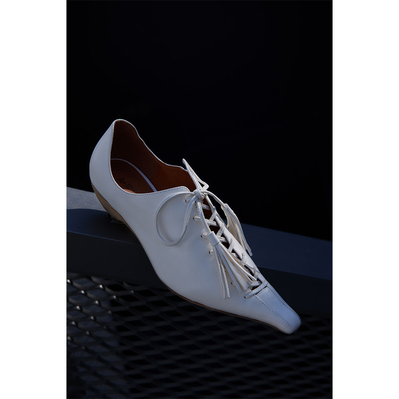 Le' Murmure Clean Fit风流苏 意大利进口牛皮 尖头"超A"粗跟单鞋,淘宝优惠券,粉丝福利购,淘宝优惠卷