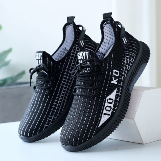 Non-slip breathable mesh shoes canvas shoes casual sports shoes