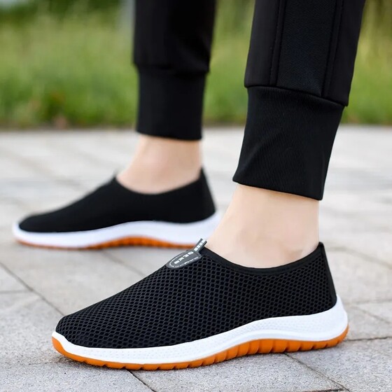 New style breathable tendon sole driving mesh walking shoes