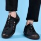 Leather sandals, soft sole dad shoes, hollow toe clogs