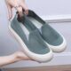 Summer old Beijing cloth shoes, women's mesh shoes, fly-woven hollow breathable soft-soled shoes, versatile casual shoes, slip-on slip-on shoes
