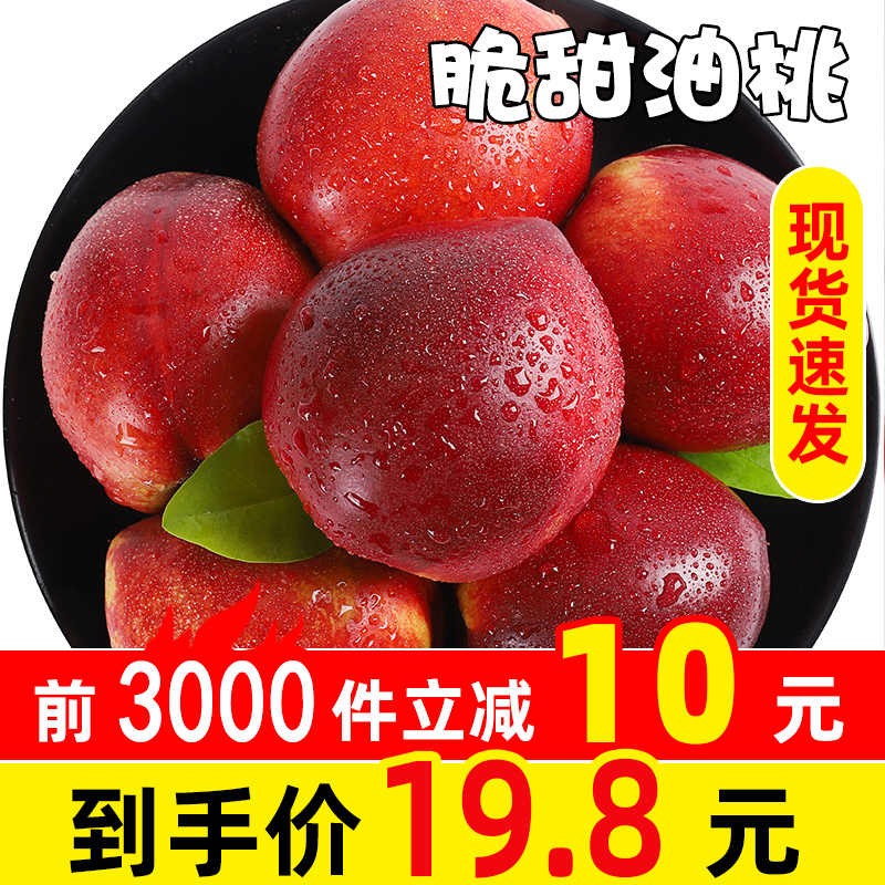 鲜大约旗舰店黄肉油桃现摘5斤整箱现货包邮当季孕妇脆甜新鲜水果应季黄心桃子0