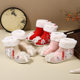 Hanfu Shoe Boots Girls Winter 2025 New Embroidered Shoes Children's Old Beijing Cloth Shoes New Year Cotton Shoes Boots