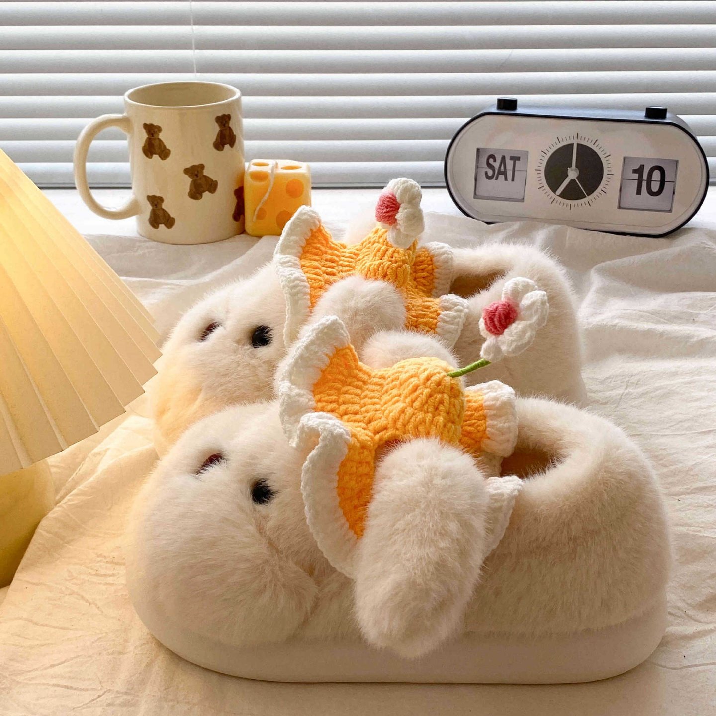 毛毛拖鞋女秋冬季新款室内外穿加绒保暖厚底包头可爱大耳狗棉拖鞋,淘宝优惠券,粉丝福利购,淘宝优惠卷