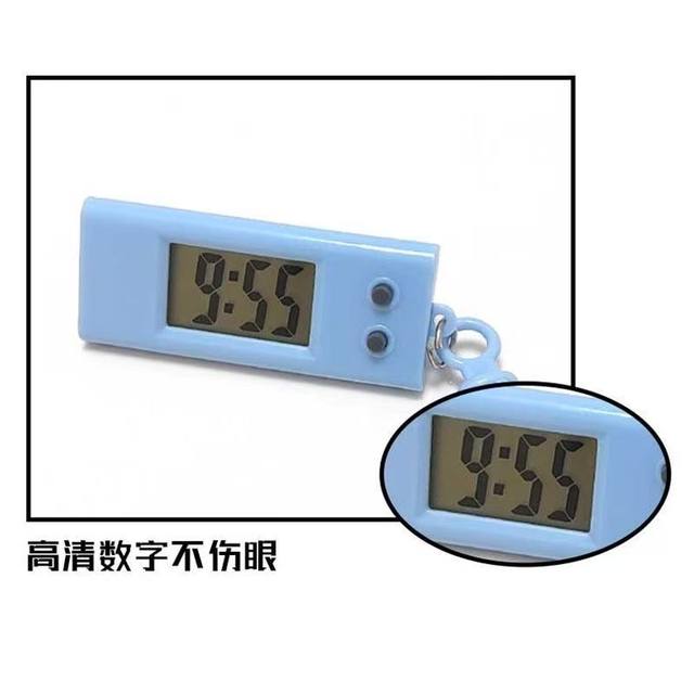 Mini clock for silent exams
