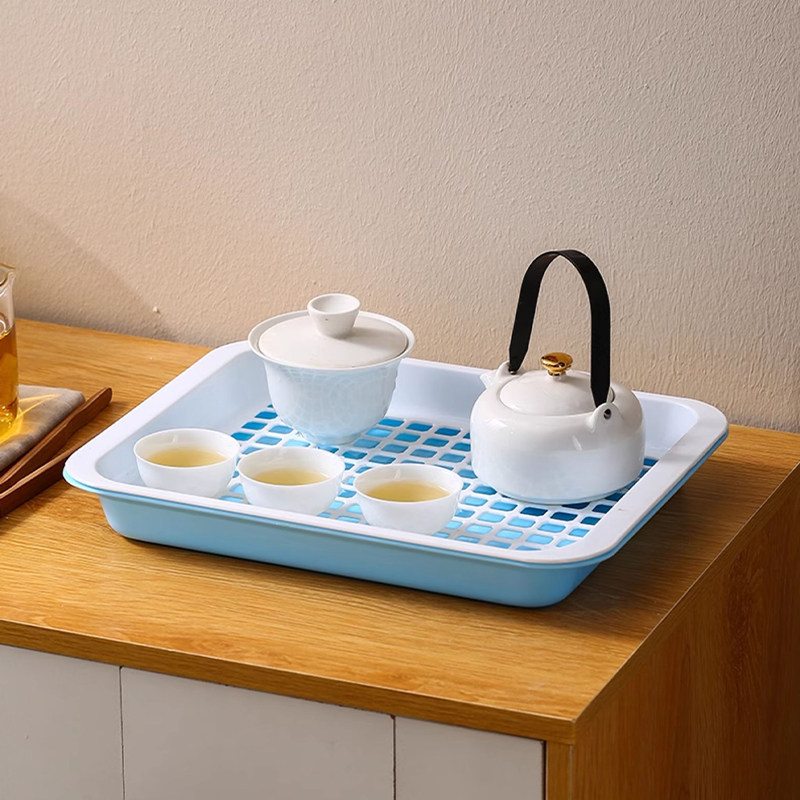 双层沥水盘茶盘茶具杯子沥水篮洗菜水果双层托盘加厚置物盘塑料盘,淘宝优惠券,粉丝福利购,淘宝优惠卷