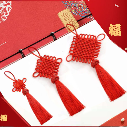 中国结门上挂件小号客厅红色同心结挂饰平安结吉祥乔迁装饰节大号 - 图2