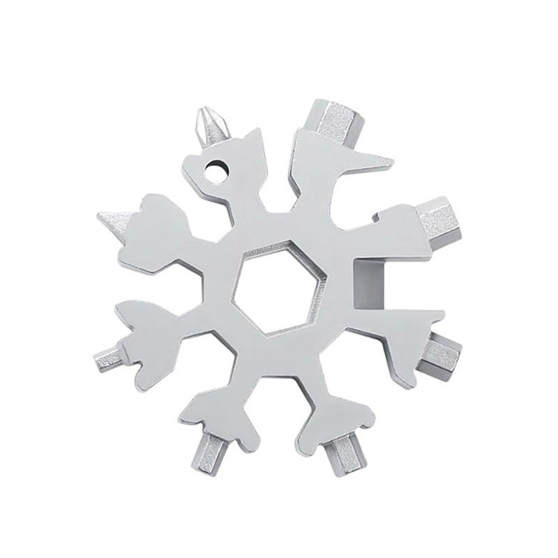 多功能雪花扳手钥匙扣便携式内六角高碳钢八角迷你扳手工具通用,淘宝优惠券,粉丝福利购,淘宝优惠卷