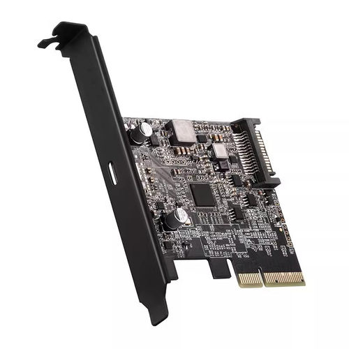 奥睿科PCIE转Type-C扩展卡USB3.2Gen2×2通道20Gbps台式机转接卡 - 图0