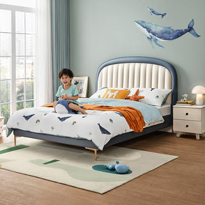 【品牌清仓】林氏实木儿童床卧室1米2单人床男女孩家具林氏木业