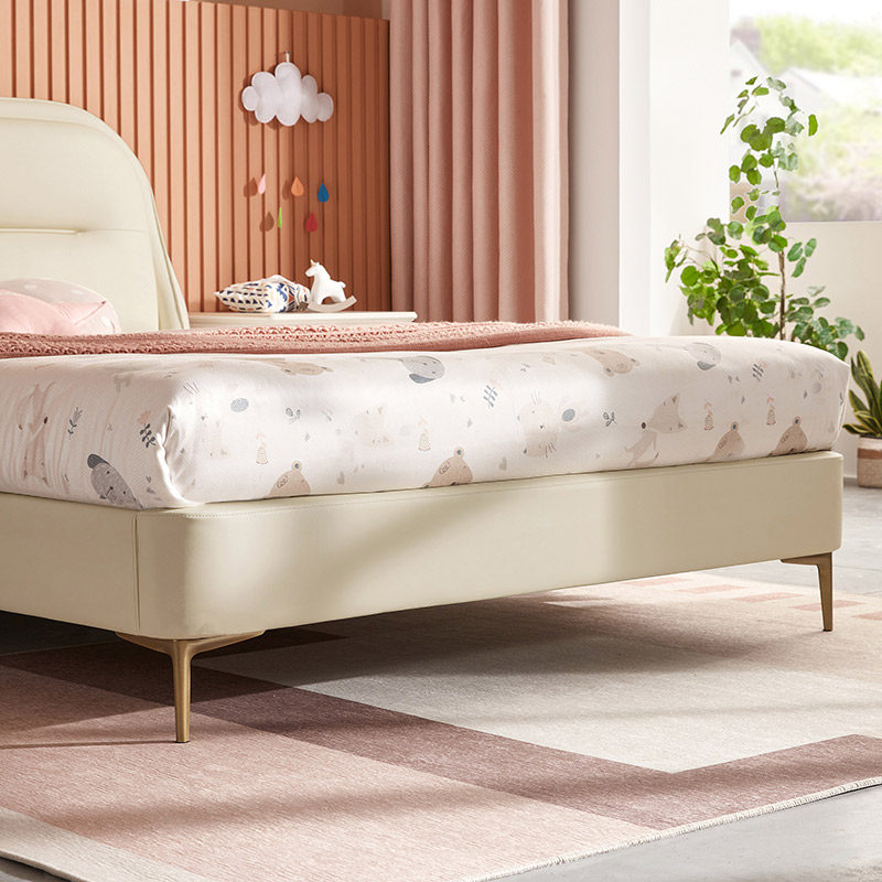 林氏木业轻奢女孩少女卧室儿童床 林氏木业kids儿童床