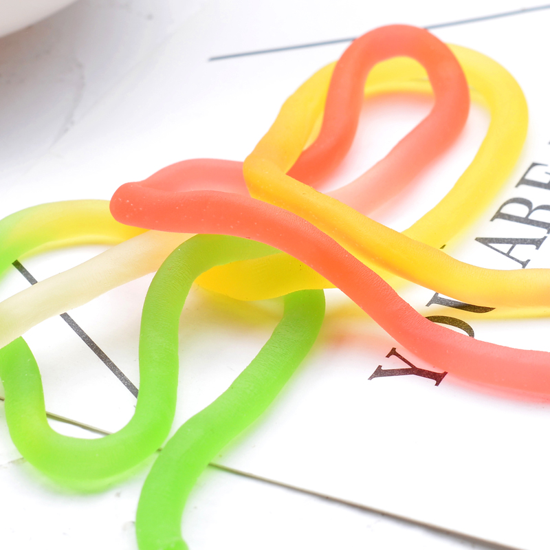 优卡五味彩绳五彩绳软糖qq糖橡皮糖绳子糖果汁糖8090儿时怀旧零 - 图0