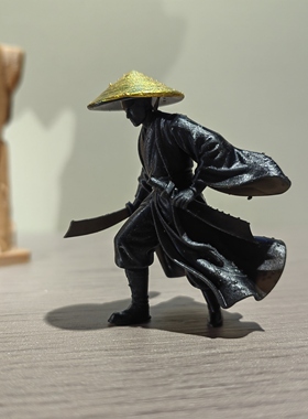 江湖故人古风侠客小摆件情怀刀客人桌面电脑显示器装饰品车内摆件