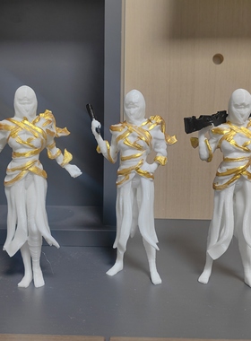 和平精英吃鸡黄金木乃伊手办模型蛋糕礼物男孩awm手枪女神空投潮