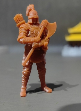 秦始皇阿房宫古代士兵将军微景观鱼缸造景3d打印树脂寒江孤影战马