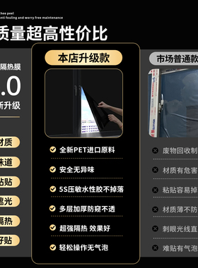 黑色不透光窗户玻璃贴纸防走光