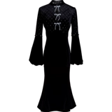 Ретро легкое бархатное платье, демисезонное ципао, французский ретро стиль