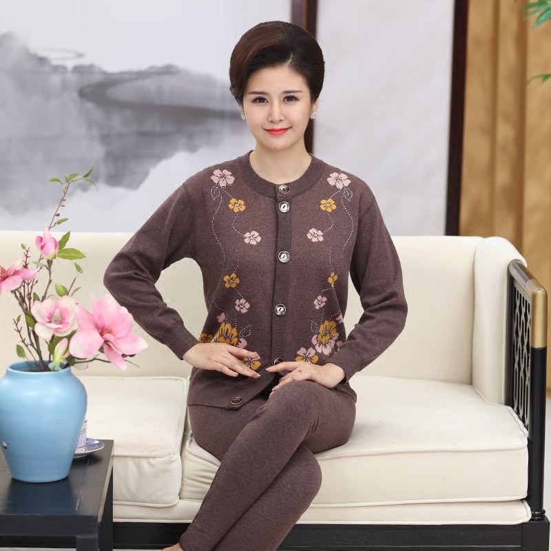 俞兆林中老年加厚加绒 俞兆林优云保暖套装