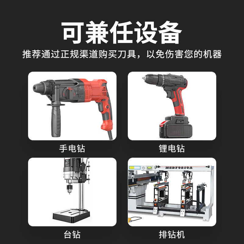 沉孔钻头六角柄锥孔螺丝安装中心钻阶梯钻沙拉钻开孔器木工开孔器 - 图2