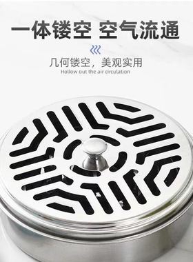 2025新款薰炉底座支架网带檀香盒创意香蚊香盘家用接灰盘铁丝托架