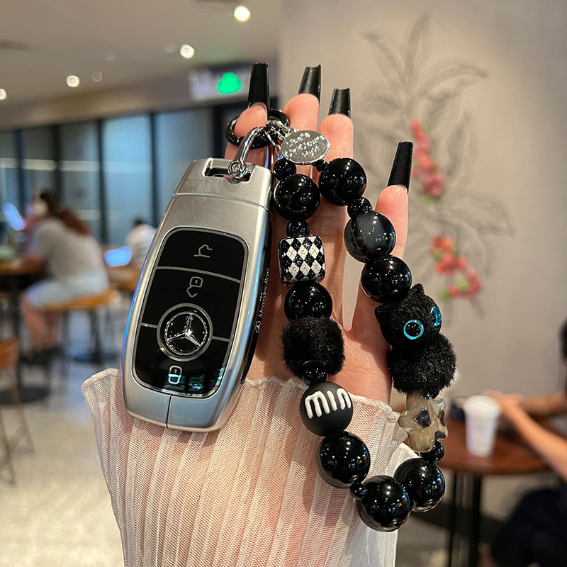 奔驰钥匙套新A级C级E级A200L包C260L车E300L壳GLC300/GLE/GLA扣 - 图3