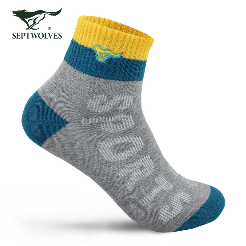 七匹狼男士吸汗透气秋冬季运动袜 七匹狼内衣outlets店短袜/打底袜/丝袜/美腿袜