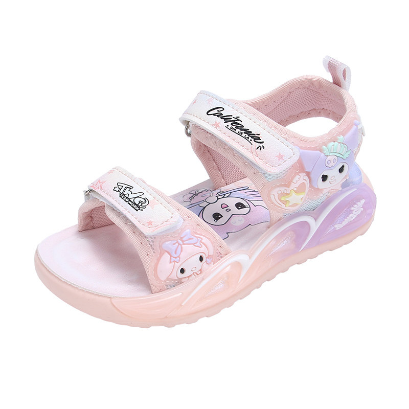 点赞熊女童凉鞋2025夏季新款防滑软底儿童公主鞋中大童女孩沙滩鞋,淘宝优惠券,粉丝福利购,淘宝优惠卷