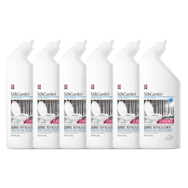 Fruit and vegetable garden toilet toilet cleaner deodorizing and odor removing 500g*6 bottles