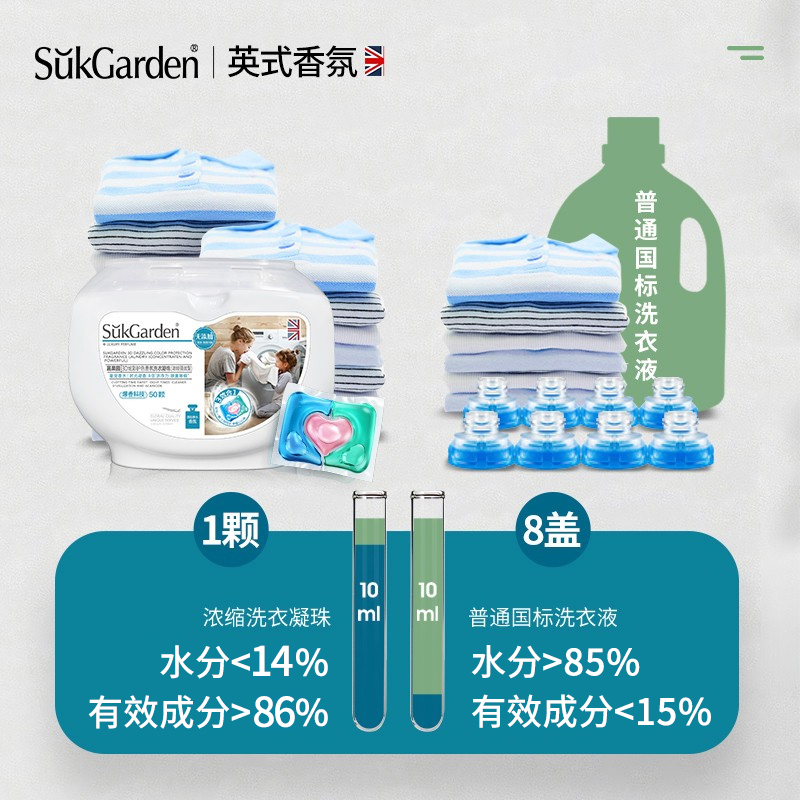 蔬果园洗衣液球凝珠官方正品旗舰留香珠三合一持久留香除菌除螨z-图0