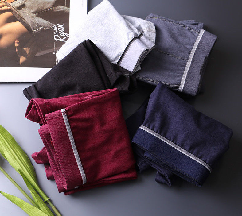 纯棉男士纯色透气吸汗宽松头平角裤 霸驰杰内裤