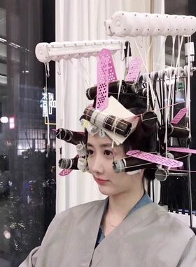 烫发发针理发师美发杠冷烫插针防痕杠卷发工具防皮筋压痕杠子垫板