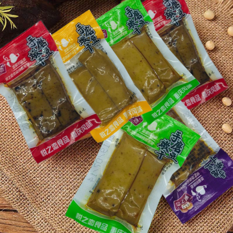 悦之恋手磨嫩麻辣五香小零食豆腐干 悦之恋食品豆腐干