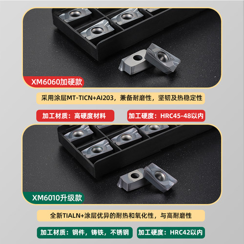 得帝数控铣刀片R0.8刀头1604铣床R5 R6合金铣刀粒1135 r5铣刀片 - 图0