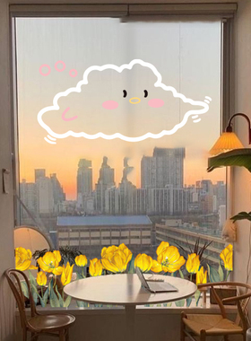 飘窗玻璃静电贴喷水贴不留胶