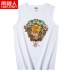 Áo vest thể thao nam cực nam thương hiệu áo tập thể dục nam vai lỏng lẻo cá tính mùa hè cotton không tay áo thun nam - Áo vest cotton áo khoác không tay Áo vest cotton