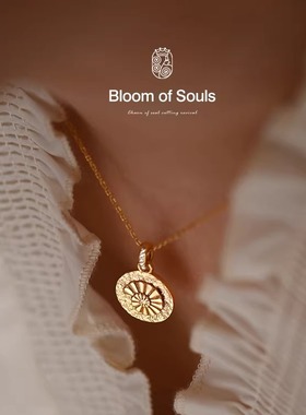 《深海旧梦》原创纯银圆形项链