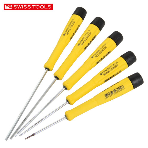 PB SWISS TOOLS防静电内六角螺丝刀小号微型电子内六方螺丝批工具 - 图0
