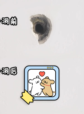 窟窿亚克力墙贴瑕疵补洞装饰美化