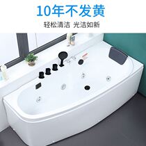 New products Home Small-family shaped sector arched acrylic bathtub independent surf massage thermostatic Japanese style tub 1 