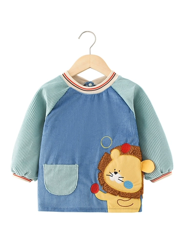 Детский водонепроницаемый фартук, нагрудник для еды для детского сада для мальчиков, анти-грязь, сзади на завязках