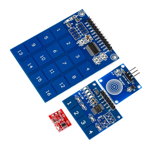 触摸传感器模块TTP223 224 226按键轻触开关自锁点动型1/4/8/16路-图0