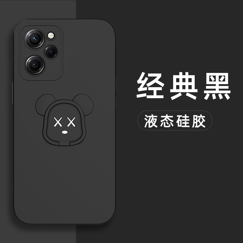 红米note12pro极速版手机壳小米nota12por液态硅胶保护套5G镜头全包防摔redminoto暴力熊12p磁吸12pr0男女款-图3