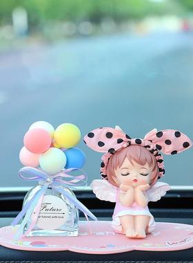 汽车饰品树脂摆件卡通娃娃安妮女孩女生款公仔中控台车载装饰用品