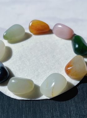 新疆和田玉原籽多宝手串